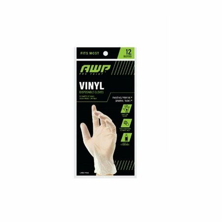 VORTEX Vinyl Disposable Gloves, Vinyl, OneSize, Clear VO3858845